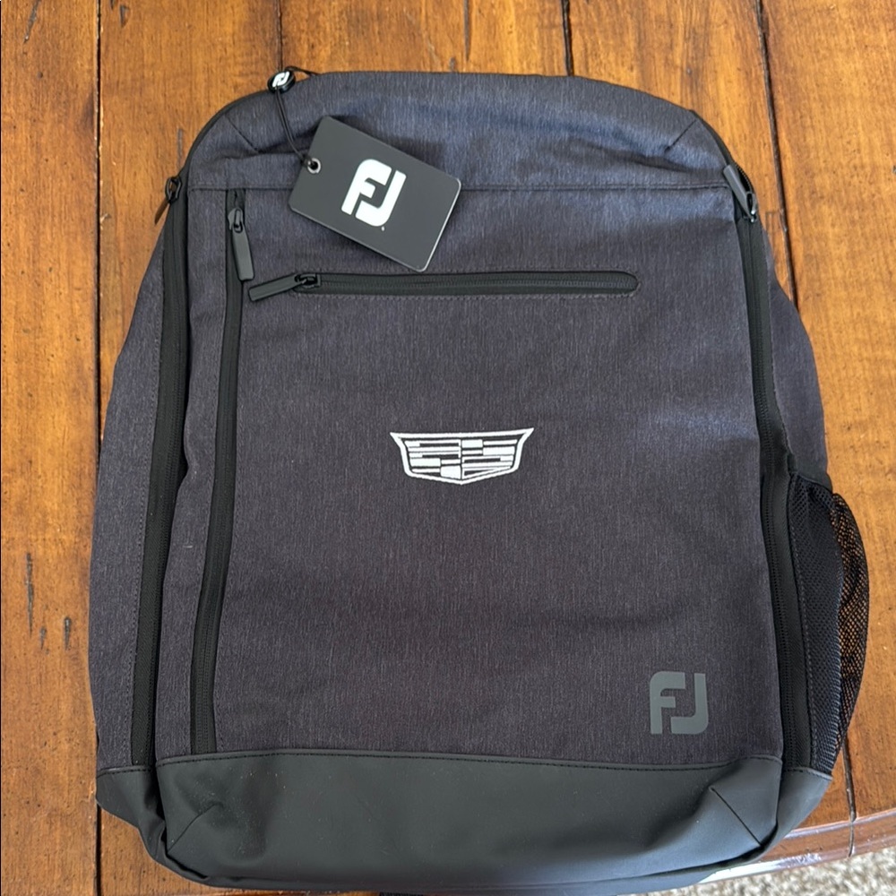 FootJoy Cadillac Black Backpack with Modern Design and Durable Fabric
